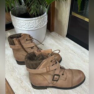 NWT Lane Bryant Knit Collar Moto Boot